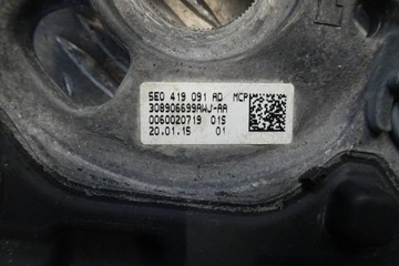 SKODA FABIA II LIFT ROOMSTER - КОЖАНЫЙ РУЛЕВОЙ КОЛЕСО 5E0419091AD