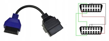 НАБОР ИЗ 6 АДАПТЕРОВ ДЛЯ MultiEcuScan ДЛЯ KKL И ELM327