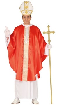 Kostium Ksiądz Biskup czerwony sutanna XL