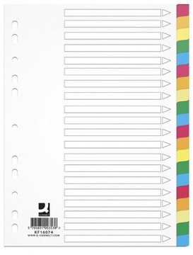 Przekładki PP A4 20 kart mix do segregatora