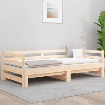 Односпальная деревянная кровать VidaXL - 80x200
