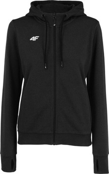 4F BLUZA DAMSKA ROZPINANA Z KAPTUREM BAWEŁNA CZARNA F1346 r. XL
