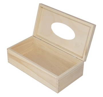 Drewniane PUDEŁKO na chusteczki CHUSTECZNIK