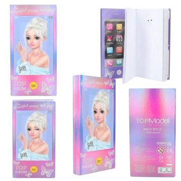 SZKICOWNIK KOLOROWANKA W KSZTAŁCIE SMARTFONA 3D Z MUZYKĄ SHIVERS TOP MODEL