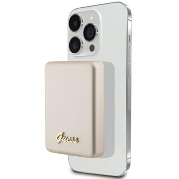 Guess indukční powerbanka 15W GUPBM5ALGSGD 5000mAh zlatá MagSafe