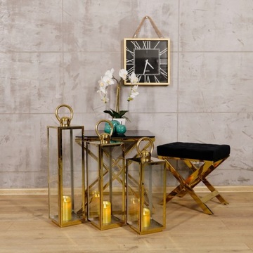 САДОВЫЙ ФОНАРЬ БОЛЬШОЙ НЕРЖАВЕЮЩАЯ СТАЛЬ БОЛЬШОЙ ЗОЛОТОЙ МЕТАЛЛ XL