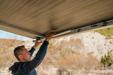 ТЕНТ FIAMMA F45s ЧЕРНЫЙ КОРОЛЕВСКИЙ СЕРЫЙ 2,6 м