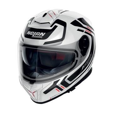Kask integralny NOLAN N80-8 ALLY N-COM 52 kolor biały/czarny/czerwony, rozm
