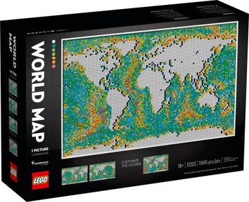LEGO ART 31203 MAPA ŚWIATA