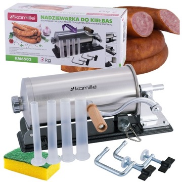 NADZIEWARKA do Kiełbas Wędlin MASZYNKA Szpryca 3kg + GRATIS PRZEPISY