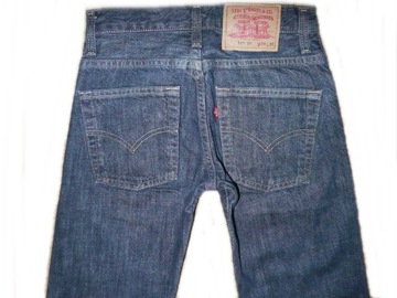 SPODNIE JEANS LEVI'S 507 DENIM W26/L30- W68/L95 QUALITY COMFORT REGULAR FIT