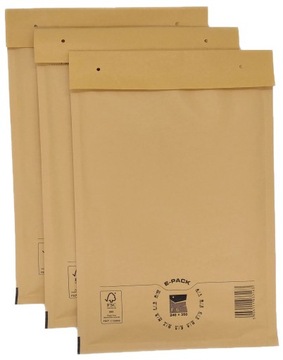 Koperty bąbelkowe F16 350x240 E-Pack BRĄZOWE duże HURT x100