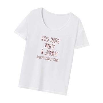 T-shirt damski Odzież sportowa Oddychająca modna miękka koszulka podstawowa L