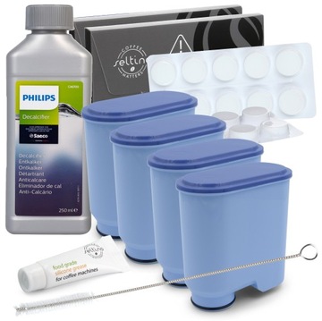 4x Filtr wody do ekspresu PHILIPS Latte Go zestaw