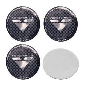4SZT EMBLEMATY NAKLEJKI NA FELGI VOSSEN 56MM