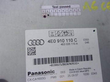 AUDI A6 C6 ZMIENIARKA CD 6 PŁYT 4E0910111C