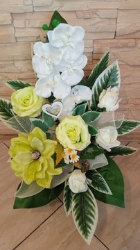 Цветы Украшение могилы на кладбище НАБОР букета