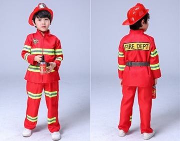 НАРЯД КОСТЮМ ПОЖАРНЫЙ УНИФОРМА ШЛЕМ ОГНЕТУШИТЕЛЬ КОМПАС ДОРОЖКА 104/110