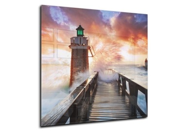 dekor szkło panel hartowany HD 60x60 latarnia
