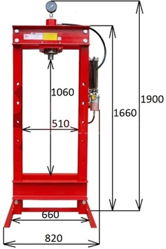 PRASA 30T HYDRAULICZNA - PNEUMATYCZNA - DUZA