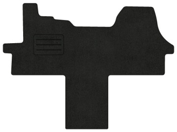 Velurové koberce Lux pro Fiat Ducato III Dlugi (2006-2021) Komplet Černé