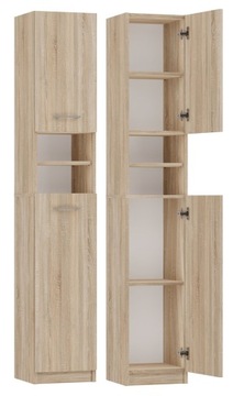 SZAFKA ŁAZIENKOWA MARBELA 32CM SŁUPEK DĄB SONOMA