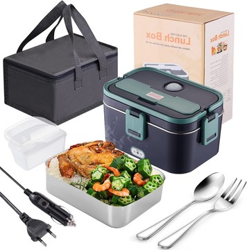 ELEKTRYCZNY LUNCH BOX PODGRZEWACZ OBIAD ZESTAW