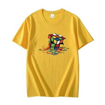 Melting Rubik`s Cube Game Classic graphic t shirts