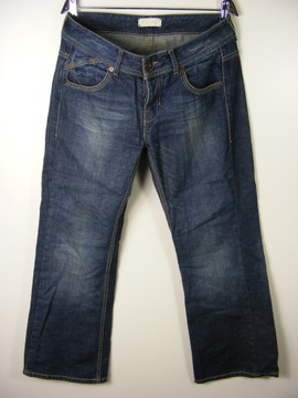 TOPSHOP MOTO jeansy dzwony guziki R 32/32