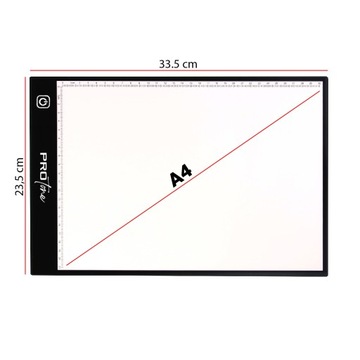 Доска с подсветкой Доска для рисования Графический планшет для рисования LED A4