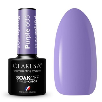 CLARESA LAKIER HYBRYDOWY CIEMNO LILIOWY PURPLE 603