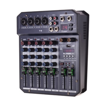 T6 Portable 6-Channel Sound Card Mixing Console