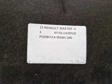 RENAULT MASTER 3 III TLUMENÍ KAPOTY PODPOŘÍ