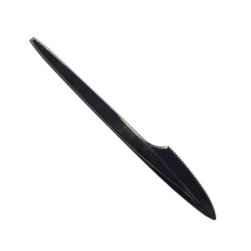 Nóż plastikowy CZARNY PREMIUM WIELOKROTNEGO UŻYTKU 50 szt.