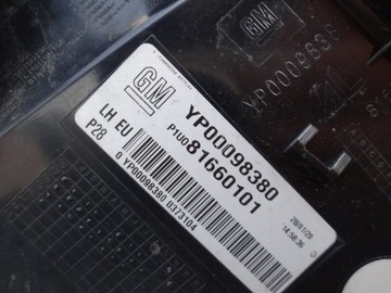 OPEL GRANDLAND X 2019 SVĚTLO ZADNÍ LEVÝ YP00098380 EVROPA ORIGINÁLNÍ