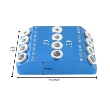 Шаблон для сверления из синего алюминиевого сплава
