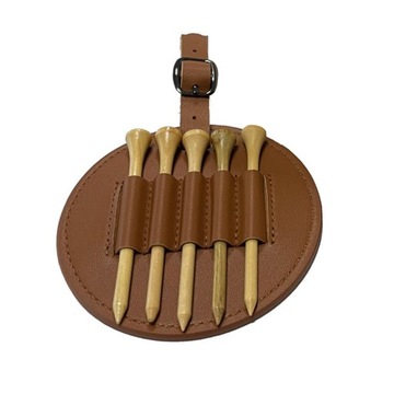 Чехол для сумки для футболки для гольфа, держатель для футболки для гольфа, съемный чехол из искусственной кожи коричневого цвета