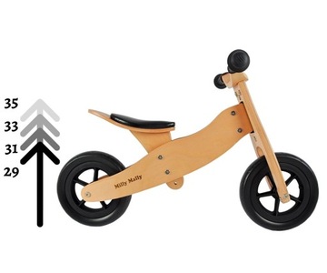 Беговел Milly Mally, трехколесный велосипед-толкатель Look Natura