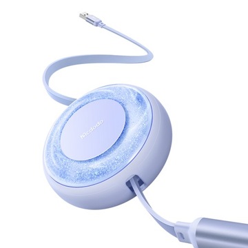 MCDODO USB-КАБЕЛЬ 3 В 1, РАЗВИТЫЙ USB-C LIGHTNING MICRO USB, СИНИЙ С ПОДСВЕТКОЙ