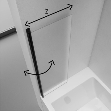 NT Шторка для ванны 100 л NEW SOLEO GOLD Gold СКЛАДНАЯ, открывающаяся