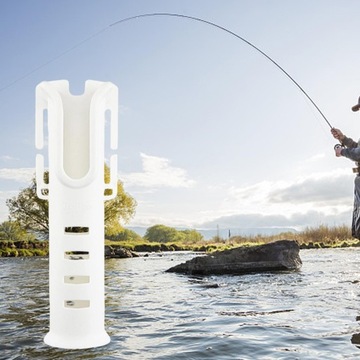 Pasek wędkarski Pas wędkarski Pasek wędkarski Uchwyt na wędkę biały