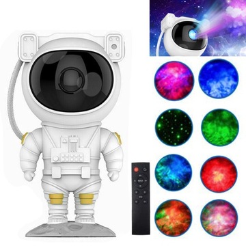 Projektor Gwiazd ASTRONAUTA Galaxy Star LED 3D Kosmonauta | PREZENT