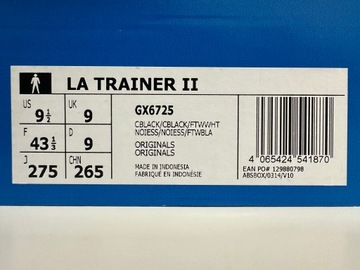 Buty adidas La Trainer II r. 43 1/3 Czarne