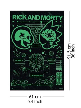 Rick and Morty Nobody Exist On Purpose - plakat