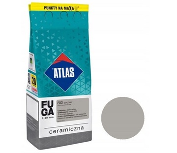 Fuga ceramiczna Atlas 203 STALOWY 2kg