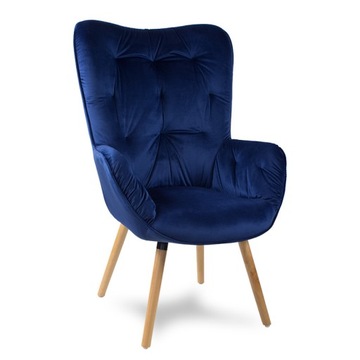 FOTEL USZAK styl skandynawski RETRO SALON F906NB