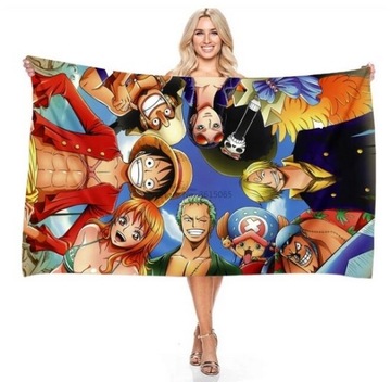 RĘCZNIK PLAŻOWY Z ANIME ONE PIECE 70x140cm