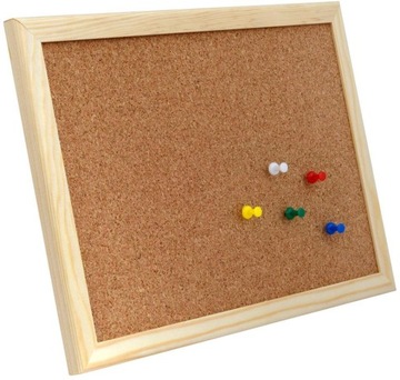 Пробковая доска, 30-21 см, коричневая.