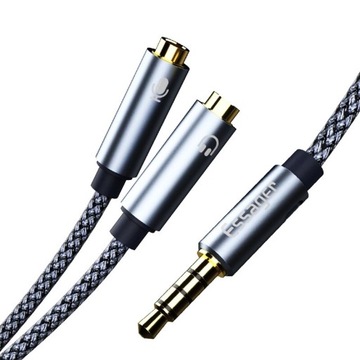 Adapter Essager rozdzielacz aux mini-jack 3,5mm