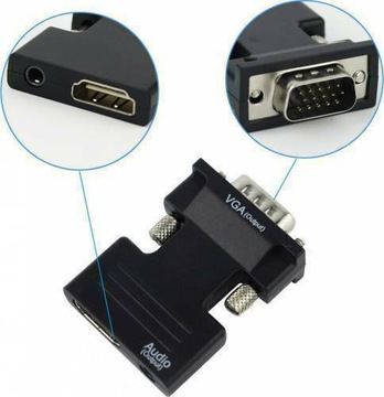 Конвертер из HDMI в VGA + аудио